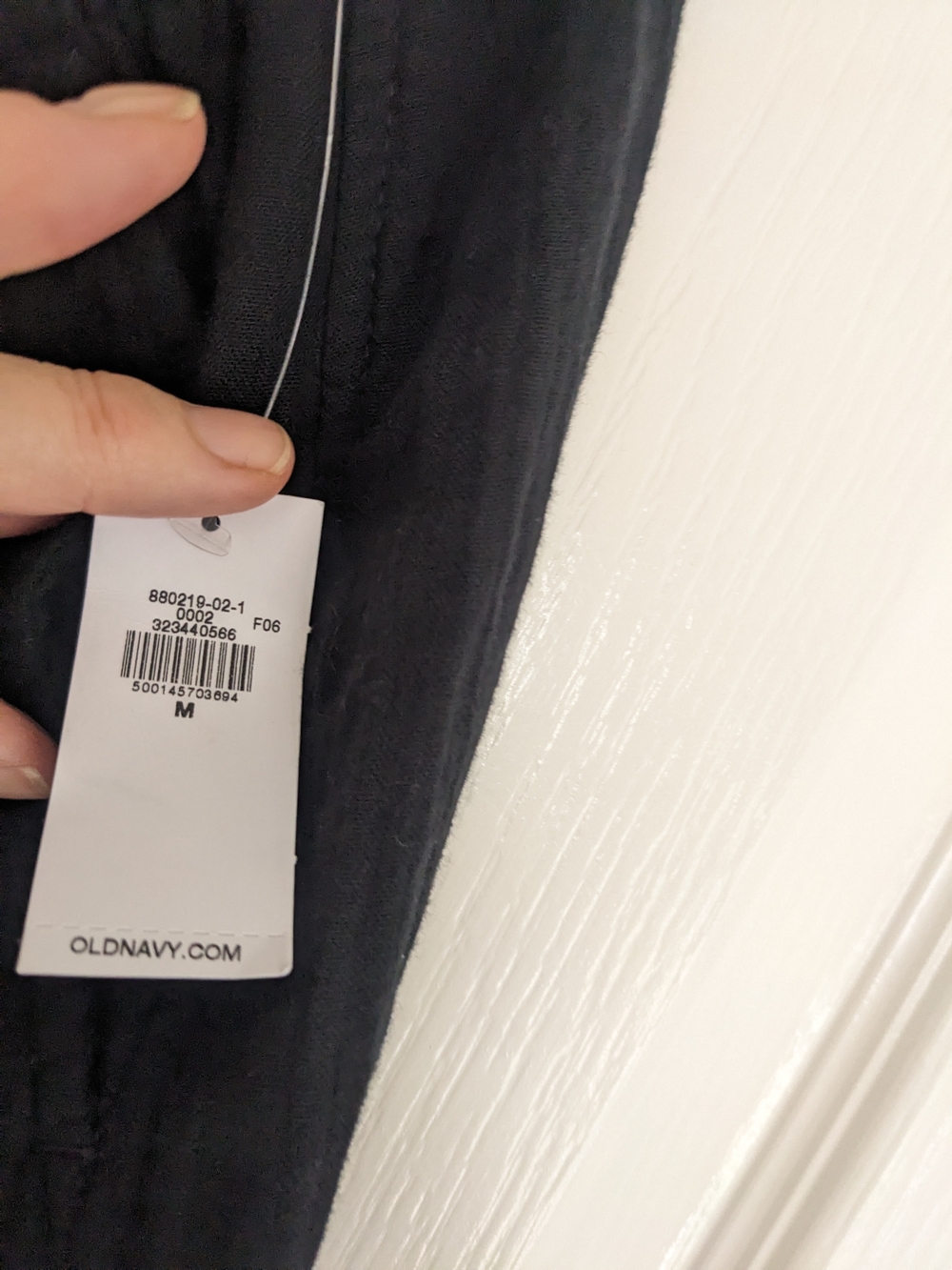 Old Navy Black Elastic Comfort Waist Drawstring Barrel Leg Pants - Picture 4 of 5